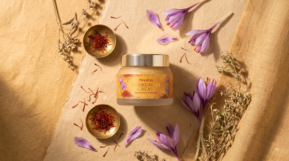 Peyal Kumkumadi Night Cream with Saffron & Red Sandalwood (50 g)