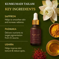 Kumkumadi Tailam — Saffron Face Oil (15 ml)