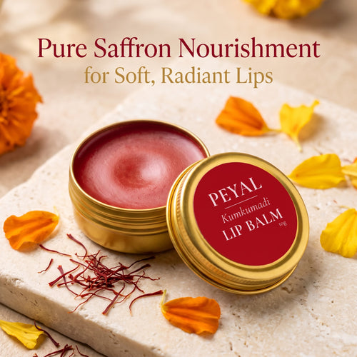 Kumkumadi Lip Balm — Saffron & Argan Oil · Ayurvedic Tinted Balm (10g)