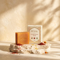 Peyal Kumkumadi Soap with Saffron & Red Sandalwood (150 g)