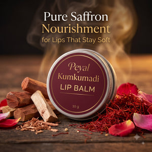 Kumkumadi Lip Balm — Saffron & Argan Oil · Ayurvedic Tinted Balm (10g)