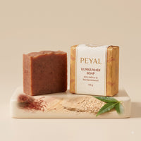Peyal Kumkumadi Soap with Saffron & Red Sandalwood (150 g)