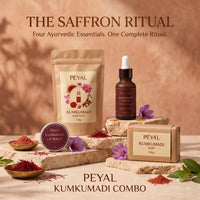 Peyal Kumkumadi Combo — Tailam + Face Pack + Lip Balm + Soap