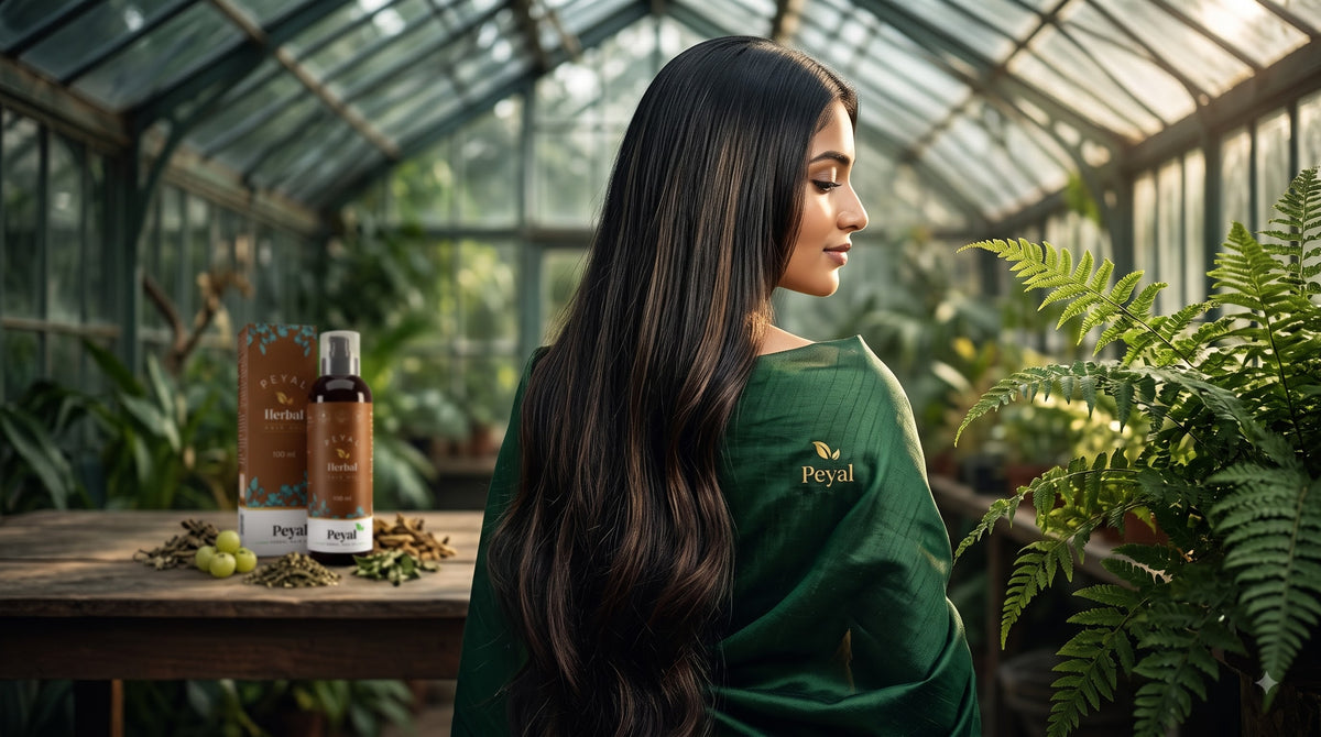 Long healthy hair with Peyal Intense Hair Growth Oil