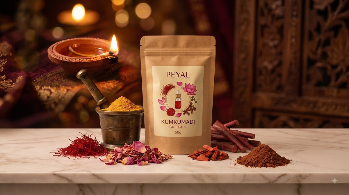 Peyal Kumkumadi Face Pack with red sandalwood