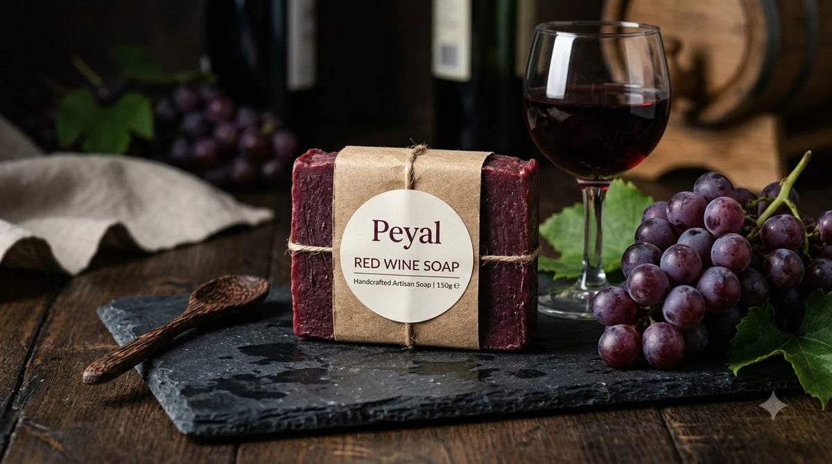 Peyal Red Wine Soap 150g handmade bar